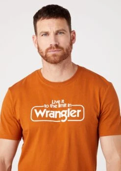 Wrangler Tee - T-Shirt Print - Nutmeg Brown -Wrangler 000c305840c84c30ac284d9d7db26ad6