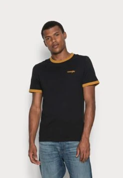 Wrangler Ringer Tee - T-Shirt Basic - Black