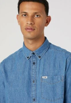 Wrangler Button Down- Overhemd - Mid Stone -Wrangler 02b7c271deeb4b20ae42793bac482561