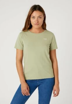 Wrangler Sign Off Tee - T-Shirt Basic - Tea Leaf