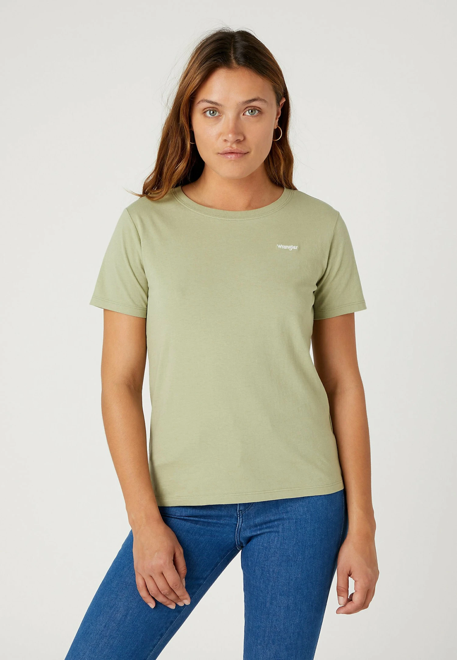 Wrangler Sign Off Tee - T-Shirt Basic - Tea Leaf 3 Wrangler Sign Off Tee - T-Shirt Basic - Tea Leaf