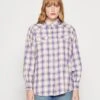 Wrangler Balloon Sleeve Shirt - Overhemdblouse - Federal Blue -Wrangler 0373345138e44a389bcae1406779eb61