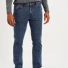 Wrangler Texas Stretch - Straight Leg Jeans - Stonewash