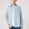 Wrangler 1 Pocket - Overhemd - Captains Blue -Wrangler 0930ed071a4f4c7f981fd3830d5481f8