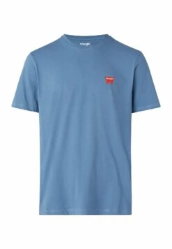 Wrangler Sign Off Tee - T-Shirt Basic - Captains Blue -Wrangler 0a9295488d7a422bb2b9df7afc5a140c