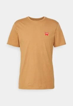 Wrangler Sign Off Tee - T-Shirt Basic - Tobacco Brown -Wrangler 0b9c7ae7b4844a9eb14b3fab4cf46a94