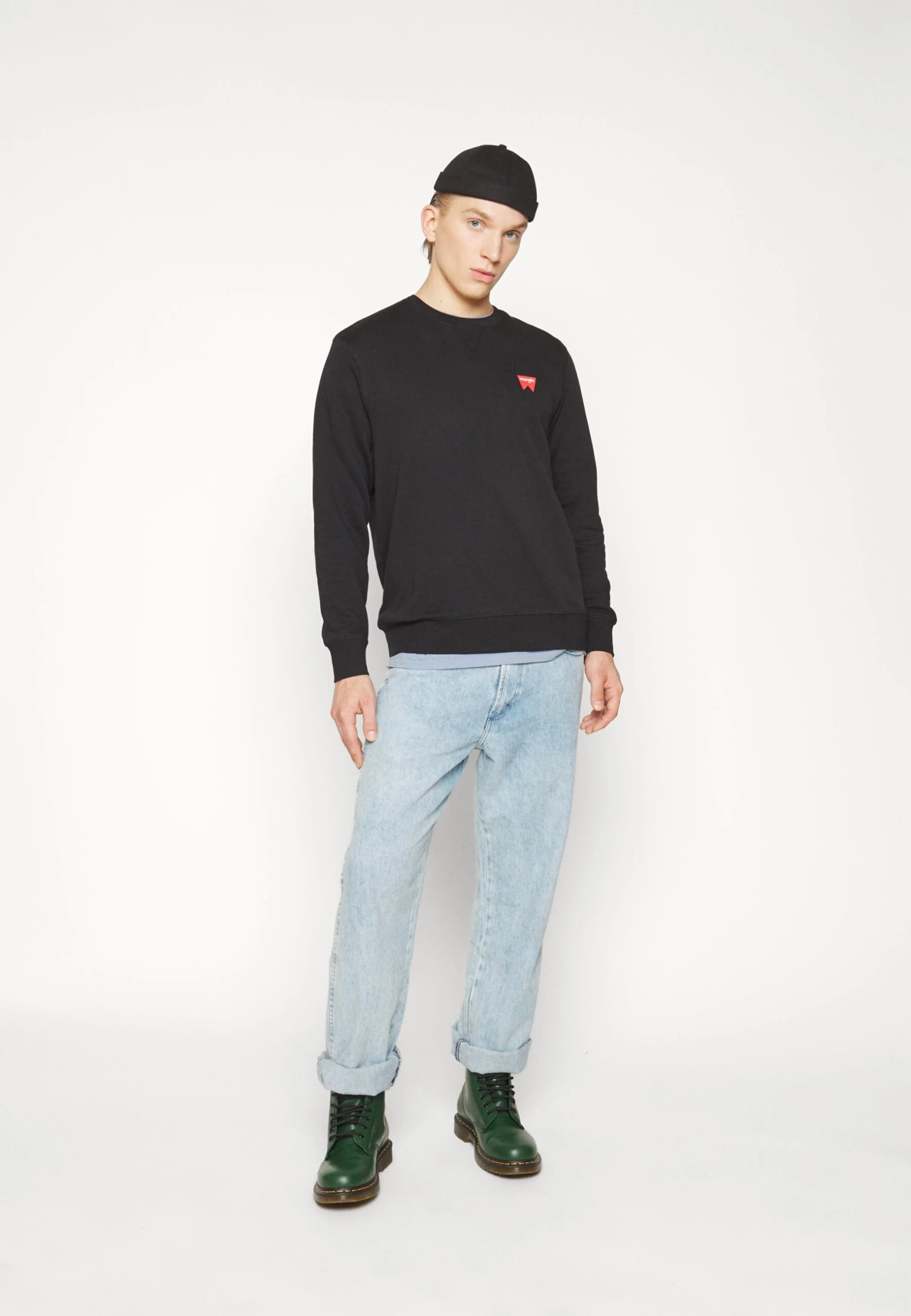 Wrangler Sign Off Crew - Sweater - Black 4 Wrangler Sign Off Crew - Sweater - Black - Afbeelding 2