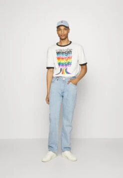 Wrangler Unisex - Straight Leg Jeans - Light Blue -Wrangler 0d06a097379b4ffc90ceb3352c5edae9