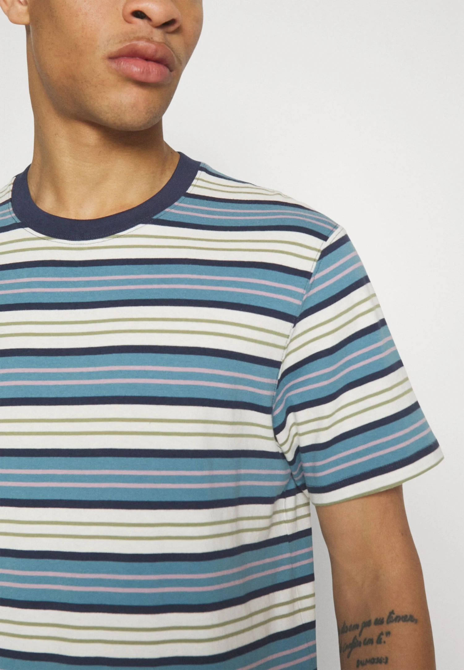 Wrangler Stripe Tee - T-Shirt Print - Pearl Blue 8 Wrangler Stripe Tee - T-Shirt Print - Pearl Blue - Afbeelding 6