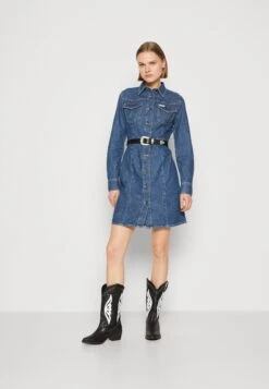 Wrangler Slim Western Dress - Blousejurk - Curious Cat -Wrangler 1007826dbee54b358e375409d8eb742b