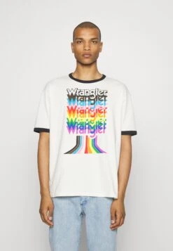 Wrangler Pride Tee - T-Shirt Print - Wornwhite