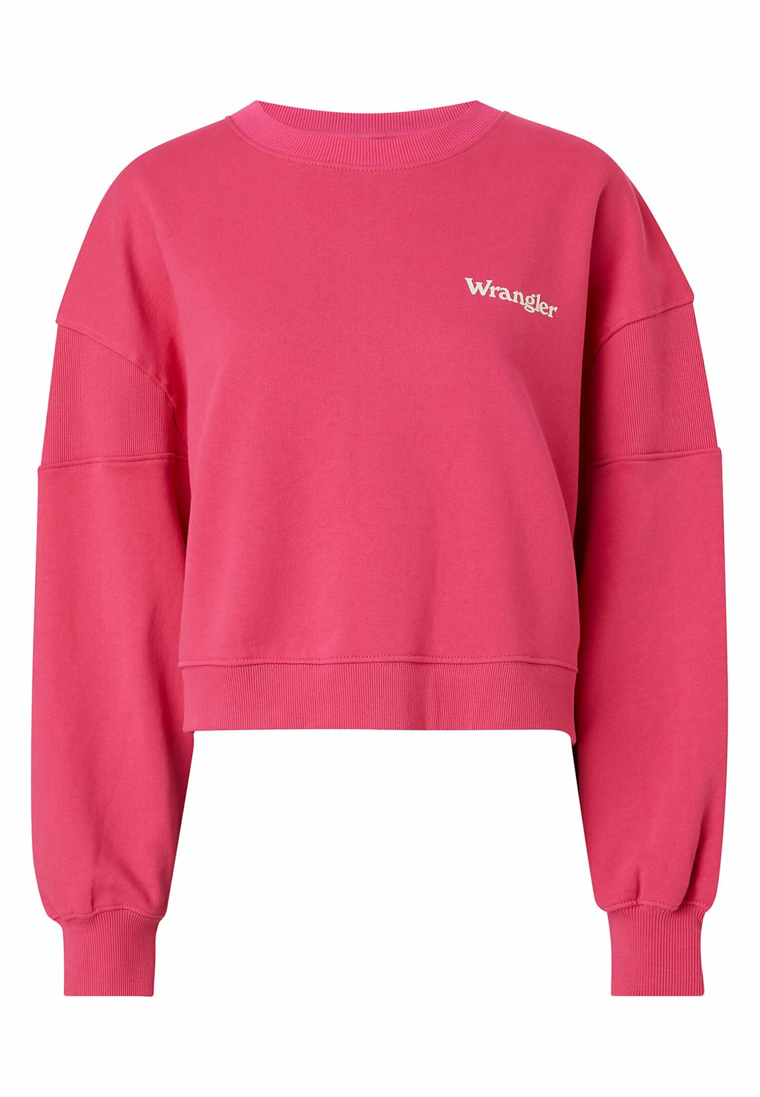 Wrangler Puffy Crew - Sweater - Fuchsia Rose 7 Wrangler Puffy Crew - Sweater - Fuchsia Rose - Afbeelding 5
