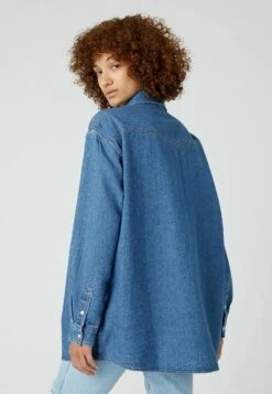 Wrangler Jumbo - Overhemdblouse - Mid Stonewash -Wrangler 1611ae6079b44f0a85942aa1afc934d4