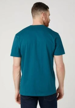 Wrangler T-Shirt Print - Deep Teal Green -Wrangler 1757aca67ed24da7bf51a94aeda96fcd