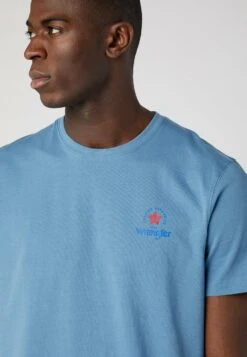 Wrangler T-Shirt Print - Captains Blue -Wrangler 189009251d774fbcbabfdf549301a4a4