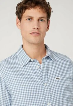 Wrangler 1 Pocket - Overhemd - Captains Blue -Wrangler 18dcadf409ef4e9da08be89ae42cf0bd