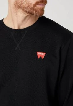 Wrangler Sign Off Crew - Sweater - Real Black -Wrangler 19bb8725249443d6a86c8ab769926700