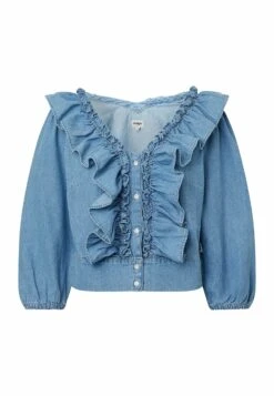 Wrangler Western Frill - Overhemdblouse - Light Stonewash -Wrangler 1b1f7a5c61dc4d198811ba5ce4e6db7f