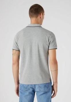 Wrangler Tipped With Logo - Poloshirt - Mid Grey Melee -Wrangler 1b79cfd019f949e4903d60611e868bb2