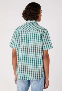 Wrangler Short Sleeve Western- Overhemd - Grün 8 Wrangler Short Sleeve Western- Overhemd - Grün -Wrangler 1d3dea1cf28a49a1a245eeadde55f03b