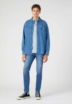 Wrangler Overhemd - Blue Fog -Wrangler 1dafa2bf66d946c9abea994c5e8540d5