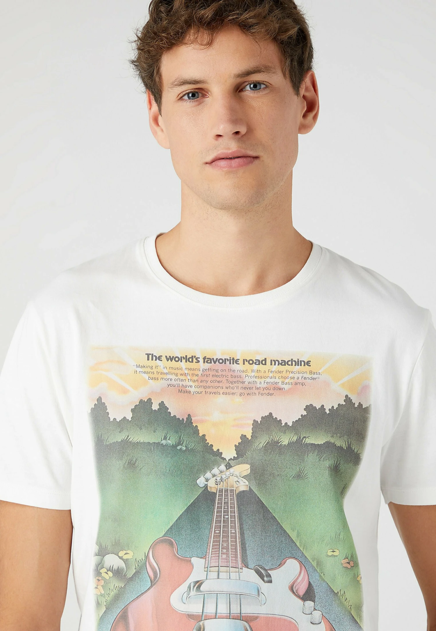 Wrangler Road Machine Tee - T-Shirt Print - Worn White 6 Wrangler Road Machine Tee - T-Shirt Print - Worn White - Afbeelding 4