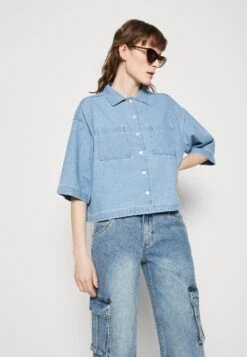 Wrangler Lounge Shirt - Overhemdblouse - Light Stonewash -Wrangler 203b38adc6d447dda7ae92823b0fdcc3