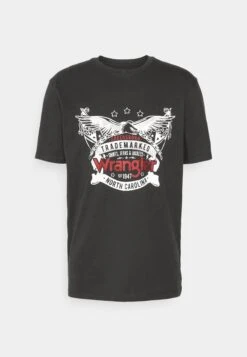 Wrangler Americana Tee - T-Shirt Print - Faded Black -Wrangler 23fac376054d477e89d887b09f4dc6a7