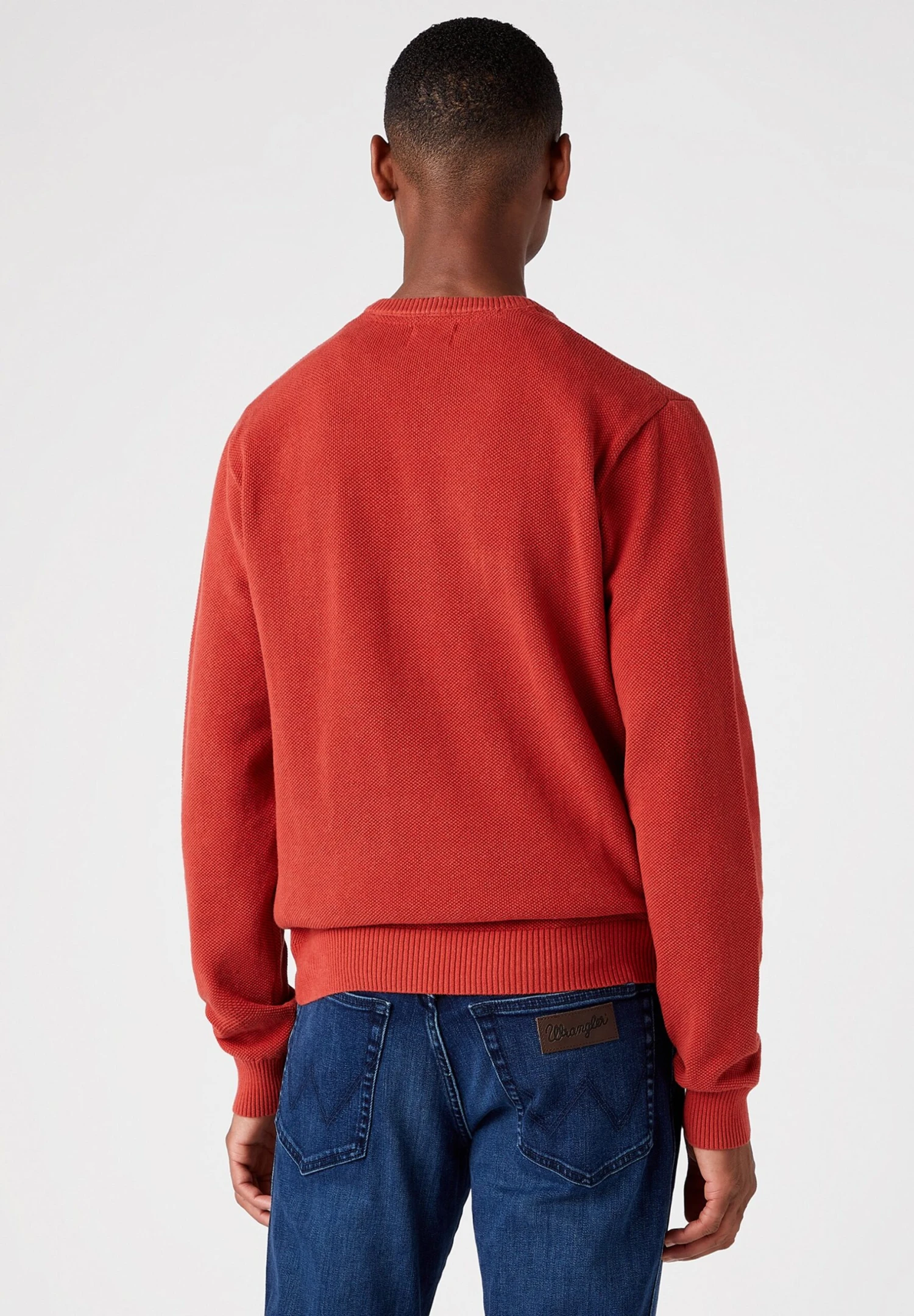 Wrangler Two Tone - Trui - Bossa Nova Red 5 Wrangler Two Tone - Trui - Bossa Nova Red - Afbeelding 3