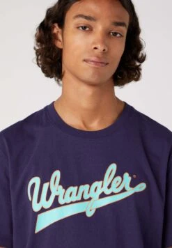 Wrangler Branded- T-Shirt Print - Blau -Wrangler 28846ffd0fe14cae87b00dabc5298921