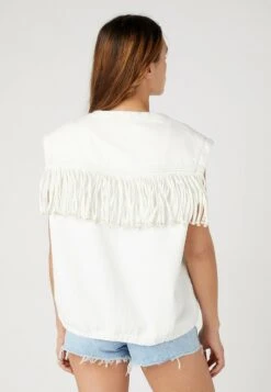 Wrangler Fringed - Bodywarmer - Vintage White -Wrangler 29d33bfff2af4168b99ba51b0a504ba8