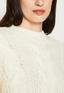 Wrangler Crew Neck Cable​ - Trui - Worn White -Wrangler 29e7d543e3dc49e9ae3fb25ce93a2183