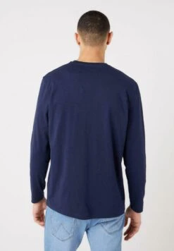 Wrangler Funnel Neck Zip - Sweater Met Rits - Navy -Wrangler 2a3abd1d0737476da5aef38f23738130
