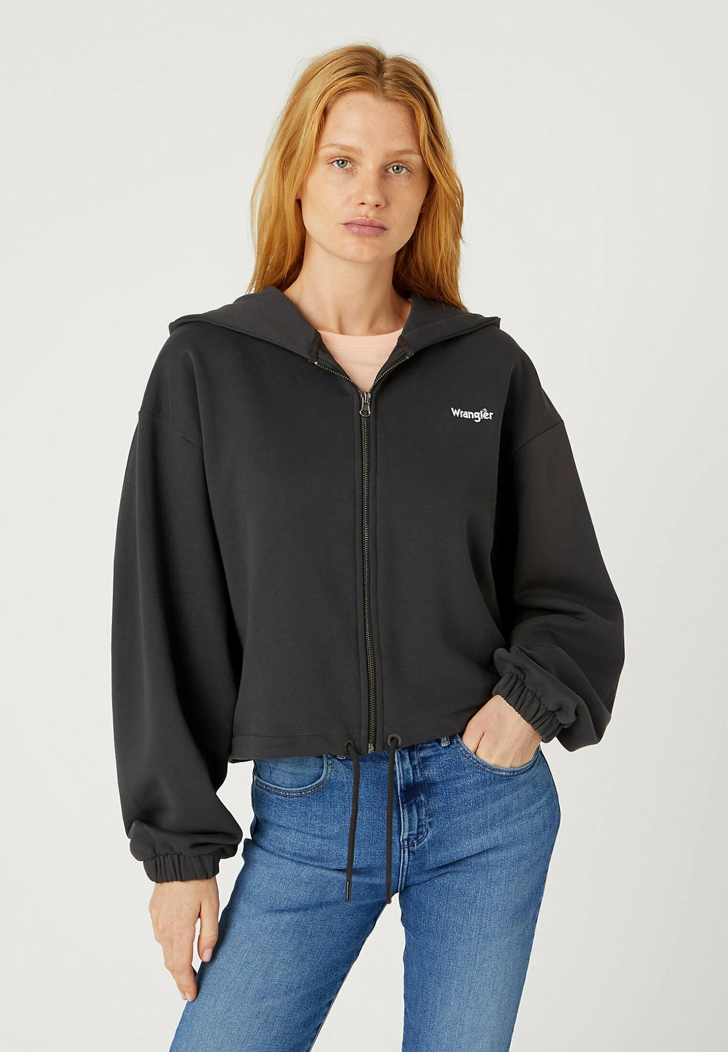 Wrangler Zip Hoodie - Sweater Met Rits - Faded Black 3 Wrangler Zip Hoodie - Sweater Met Rits - Faded Black