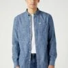 Wrangler Ls 1 Pkt Button Down - Overhemd - Dark Indigo -Wrangler 2f1cf569e5674e9aaee8f4d85cd248a7