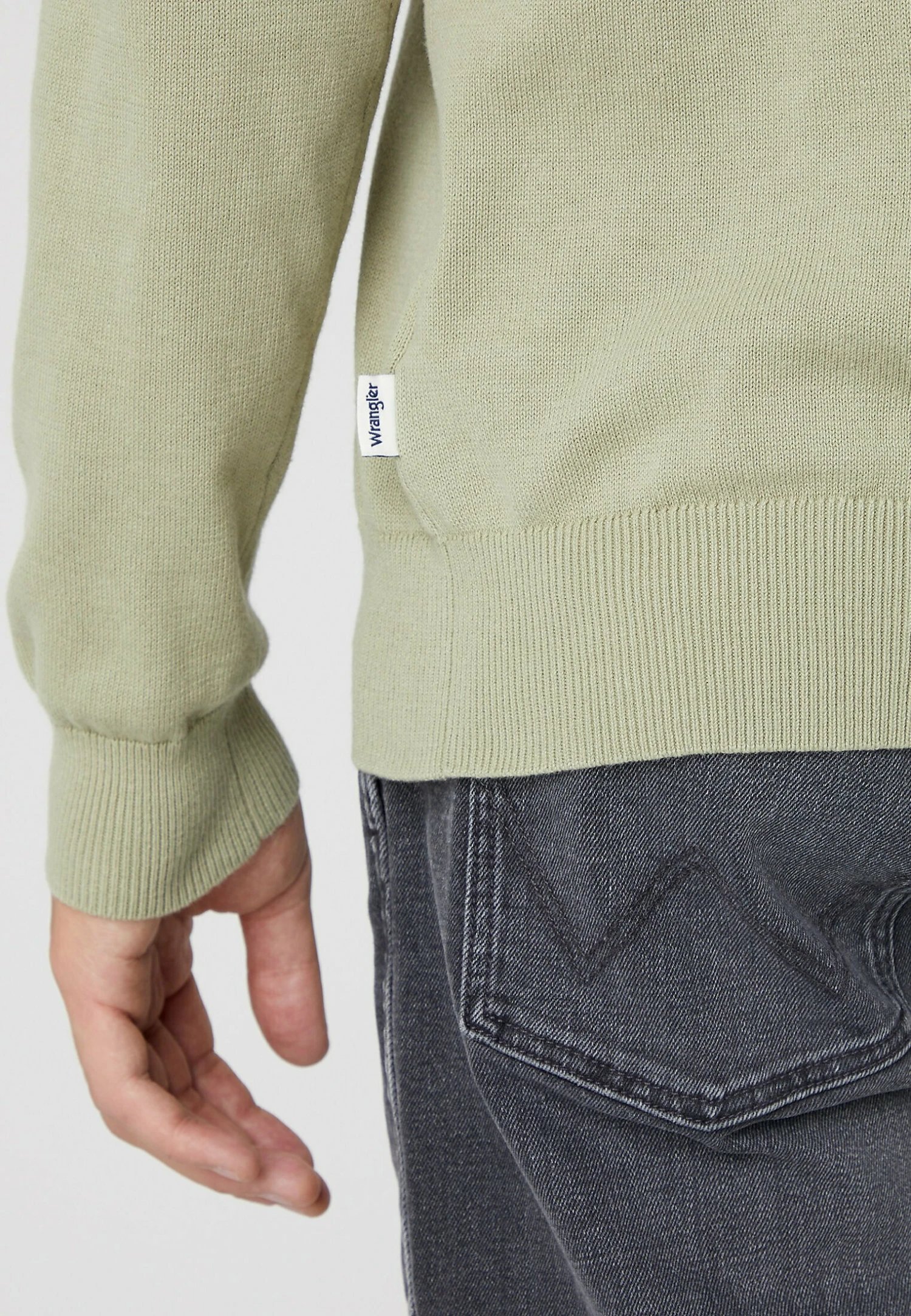 Wrangler Crewneck - Trui - Tea Leaf 6 Wrangler Crewneck - Trui - Tea Leaf - Afbeelding 4