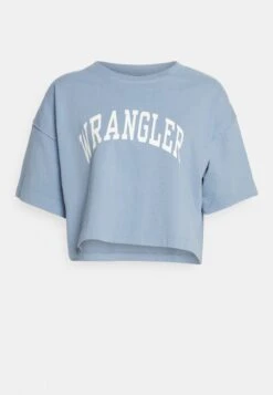 Wrangler Boxy Tee - T-Shirt Print - Stone Wash Blue 10 Wrangler Boxy Tee - T-Shirt Print - Stone Wash Blue -Wrangler 303b1f8ae12744358ccd20f51ec8191f