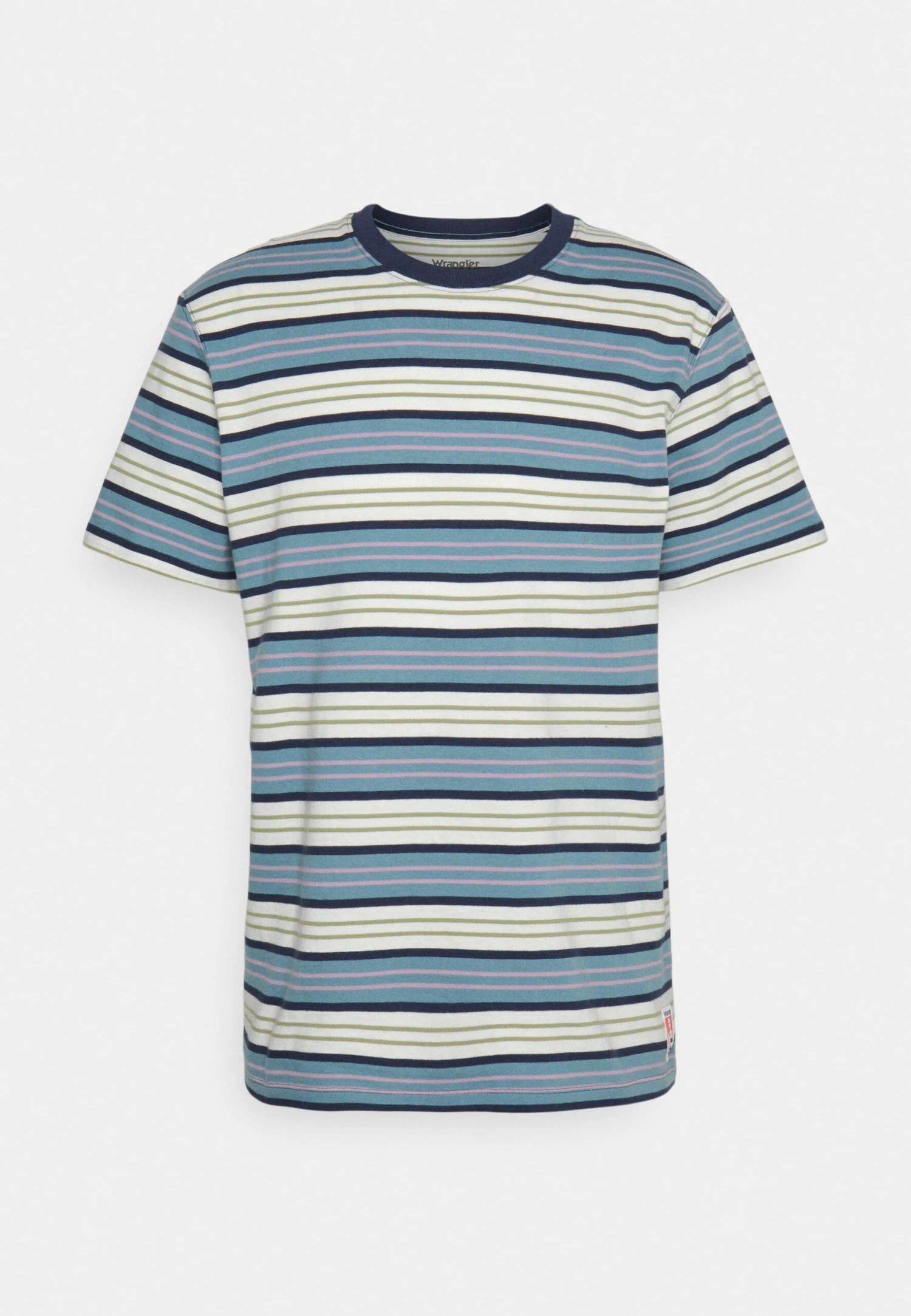 Wrangler Stripe Tee - T-Shirt Print - Pearl Blue 7 Wrangler Stripe Tee - T-Shirt Print - Pearl Blue - Afbeelding 5