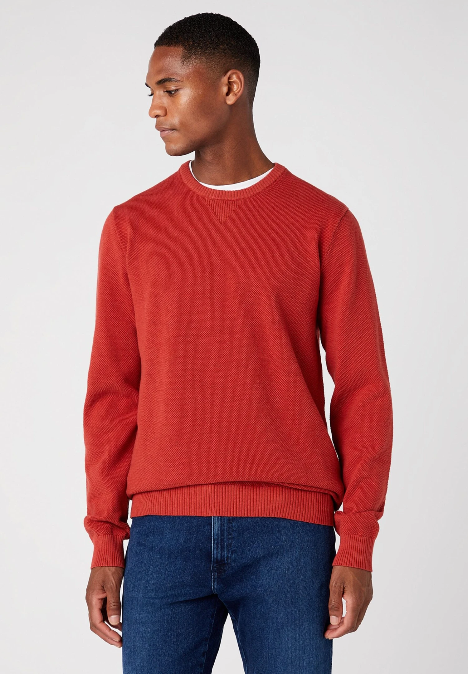 Wrangler Two Tone - Trui - Bossa Nova Red 3 Wrangler Two Tone - Trui - Bossa Nova Red