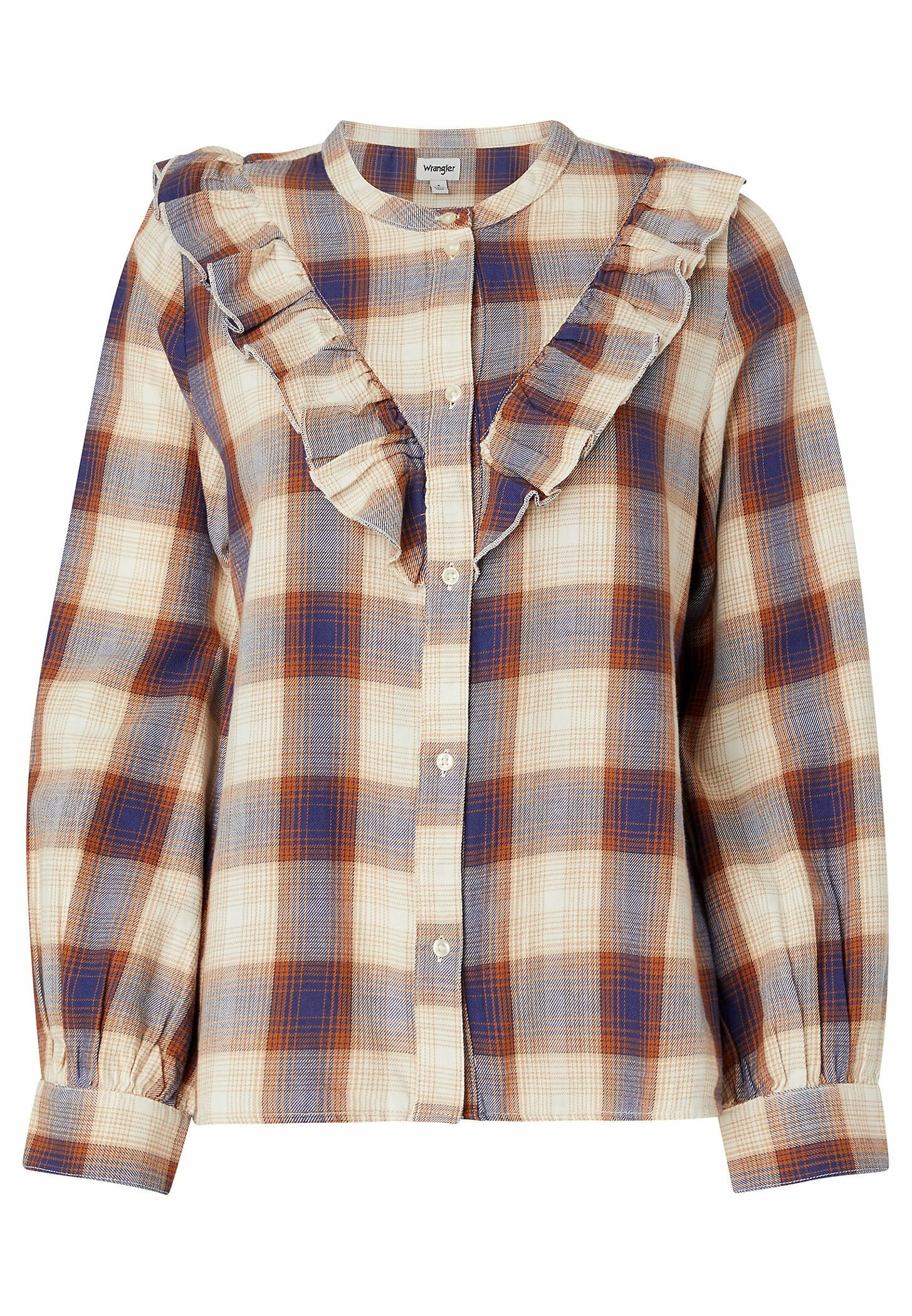 Wrangler Western Frill - Blouse - Nutmeg Brown 5 Wrangler Western Frill - Blouse - Nutmeg Brown - Afbeelding 3