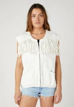 Wrangler Fringed - Bodywarmer - Vintage White
