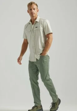 Wrangler Ss Fwds - Overhemd - Pelican -Wrangler 39c67e5361b14df5b6d66423d1249701