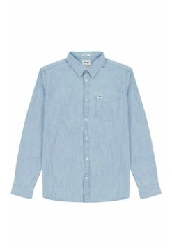 Wrangler Ls 1 Pkt Button Down - Overhemd - Light Indigo -Wrangler 3ee48a459d434f01b70bbfeec4fd605d
