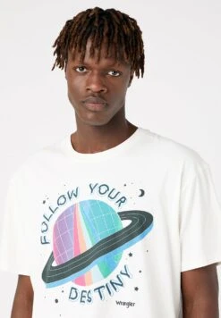 Wrangler T-Shirt Print - White -Wrangler 4035a49319bf4bbcbae0d0267ee1ec7b