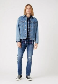 Wrangler Larston - Slim Fit Jeans - Dark Indigo -Wrangler 4256ed56f5f24747a6e7ad13f451fe3a