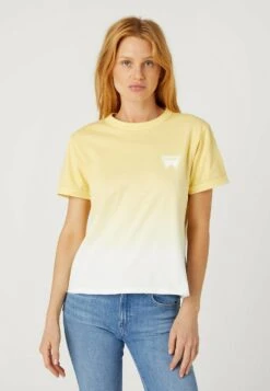 Wrangler Ringer - T-Shirt Print - Pale Banana