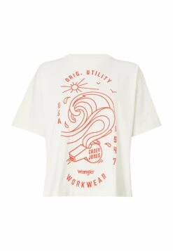 Wrangler Loose - T-Shirt Print - Natural Ecru -Wrangler 47b5ed07a70a4243b79ea2e79eeb50b2