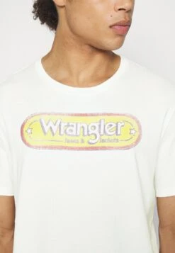 Wrangler Branded Tee - T-Shirt Print - Worn White 11 Wrangler Branded Tee - T-Shirt Print - Worn White -Wrangler 49c02d94f4a8478db265c0d834e767d4