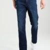 Wrangler Greensboro - Straight Leg Jeans - Dark-Blue Denim, Light-Blue Denim