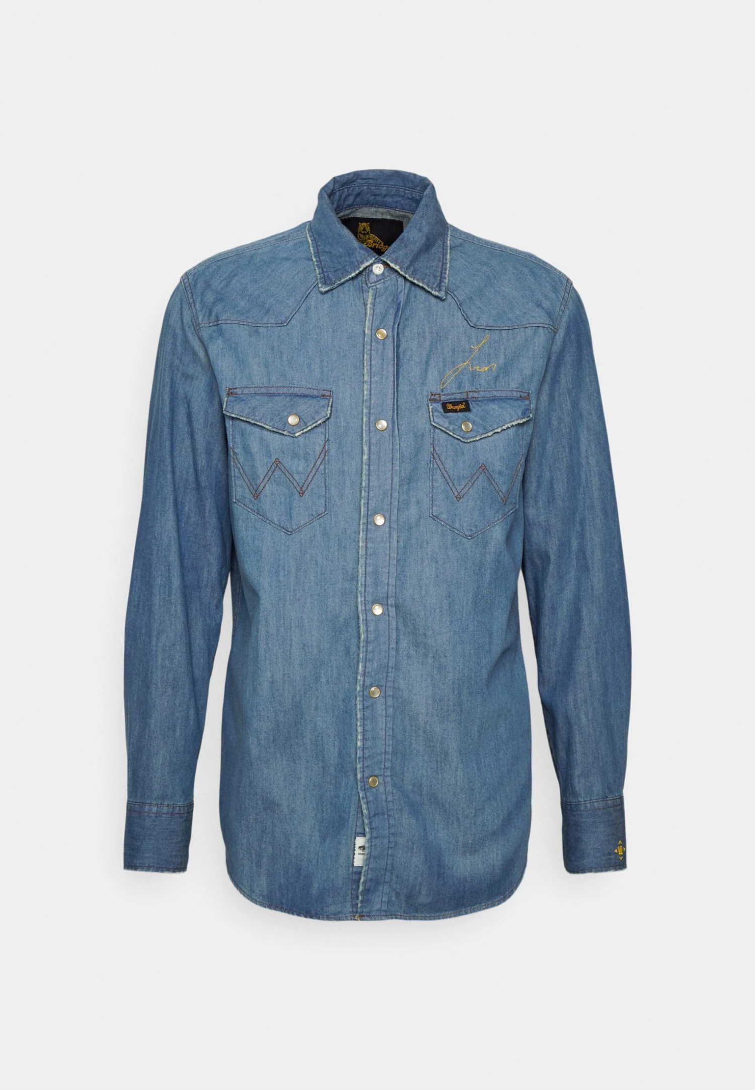 Wrangler Leon - Overhemd - Washed Indigo 8 Wrangler Leon - Overhemd - Washed Indigo - Afbeelding 6